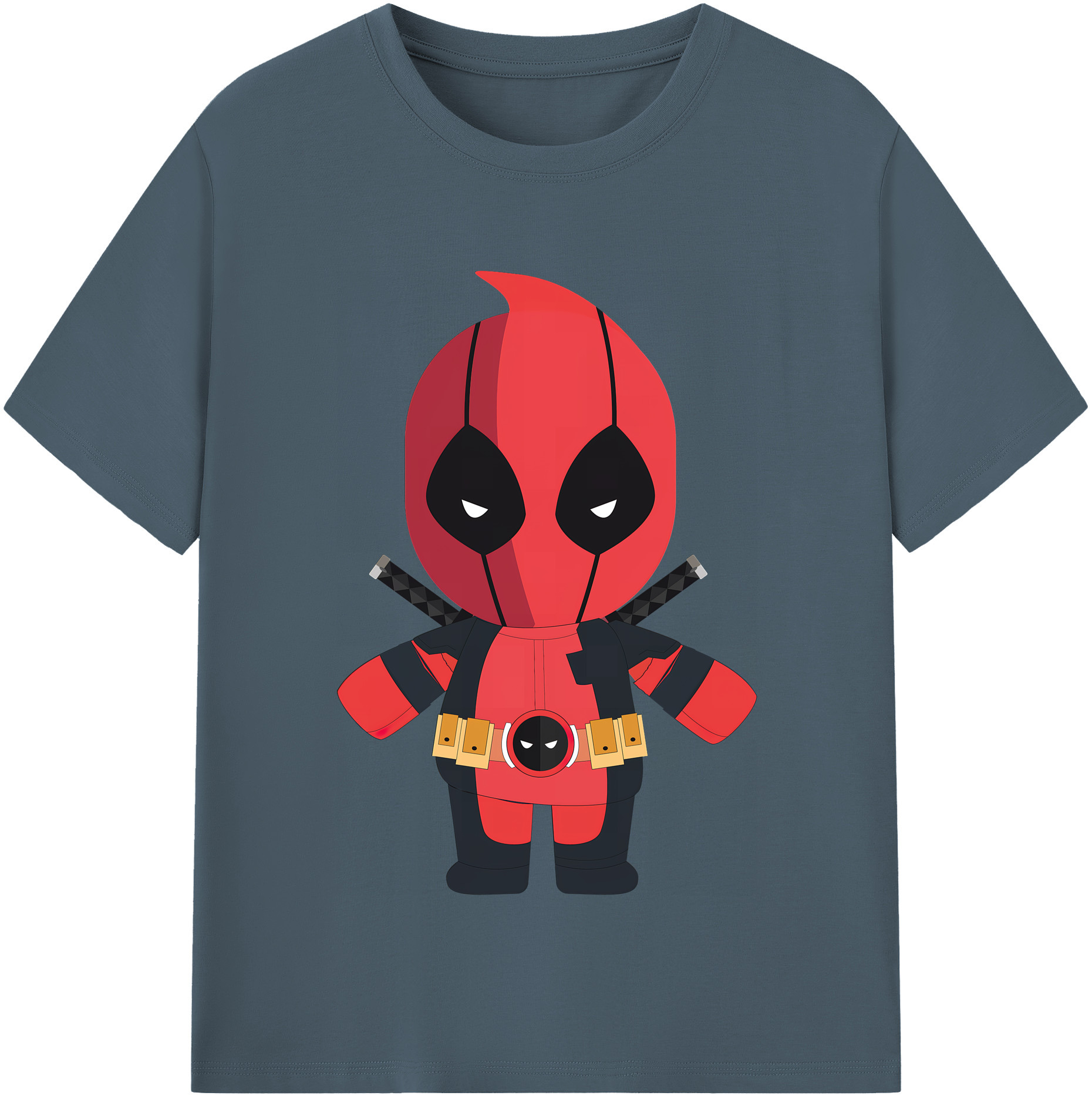 （画像用） Deadpool デッドプール 綿100％半袖Tシャツ（フロントプリント）